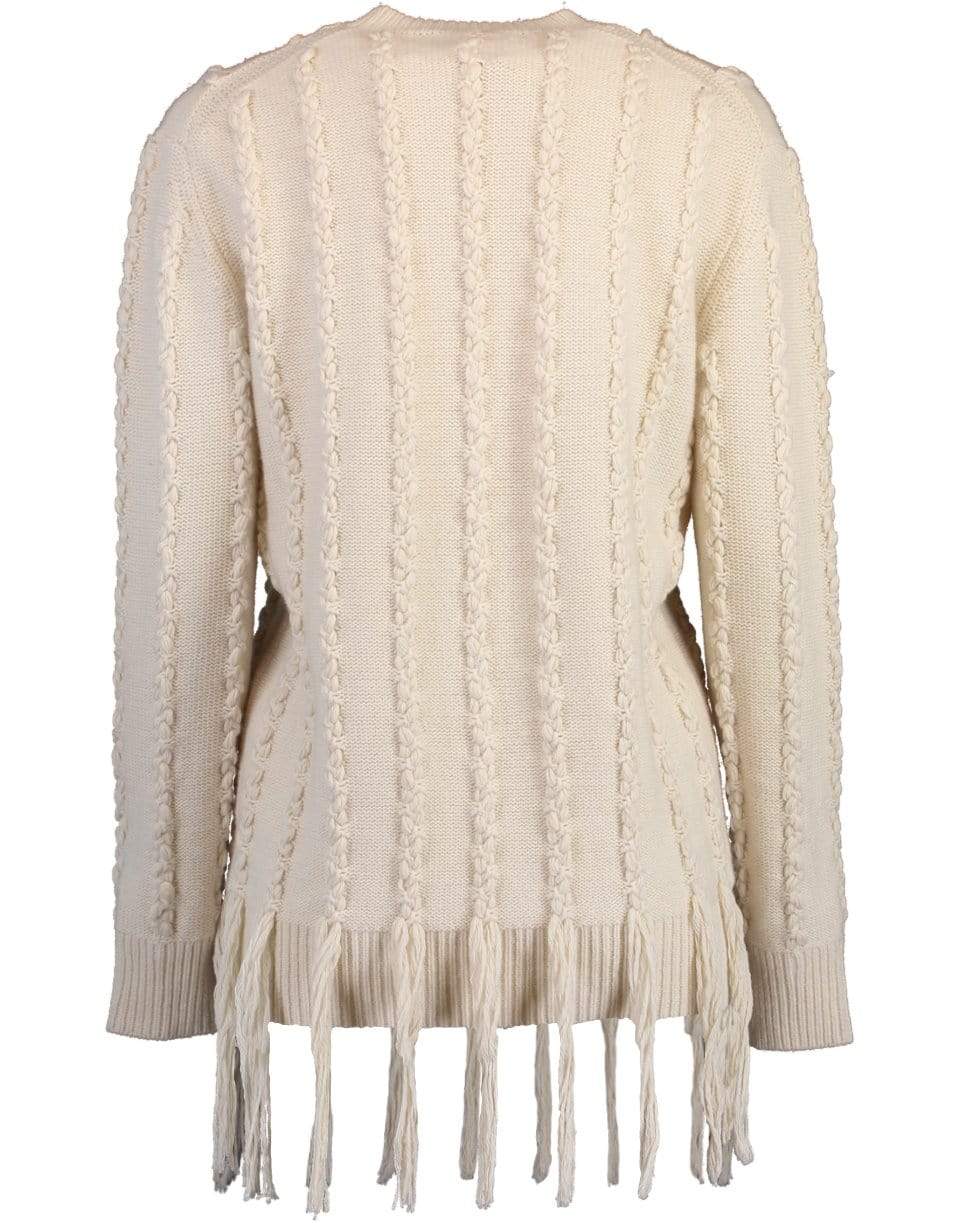 MICHAEL KORS-Hand Embroidered Fringe Pullover-