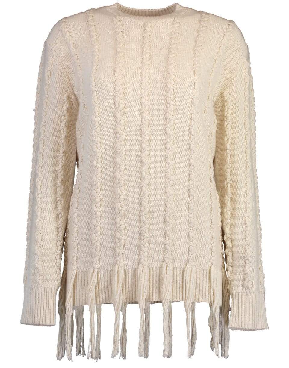 MICHAEL KORS-Hand Embroidered Fringe Pullover-