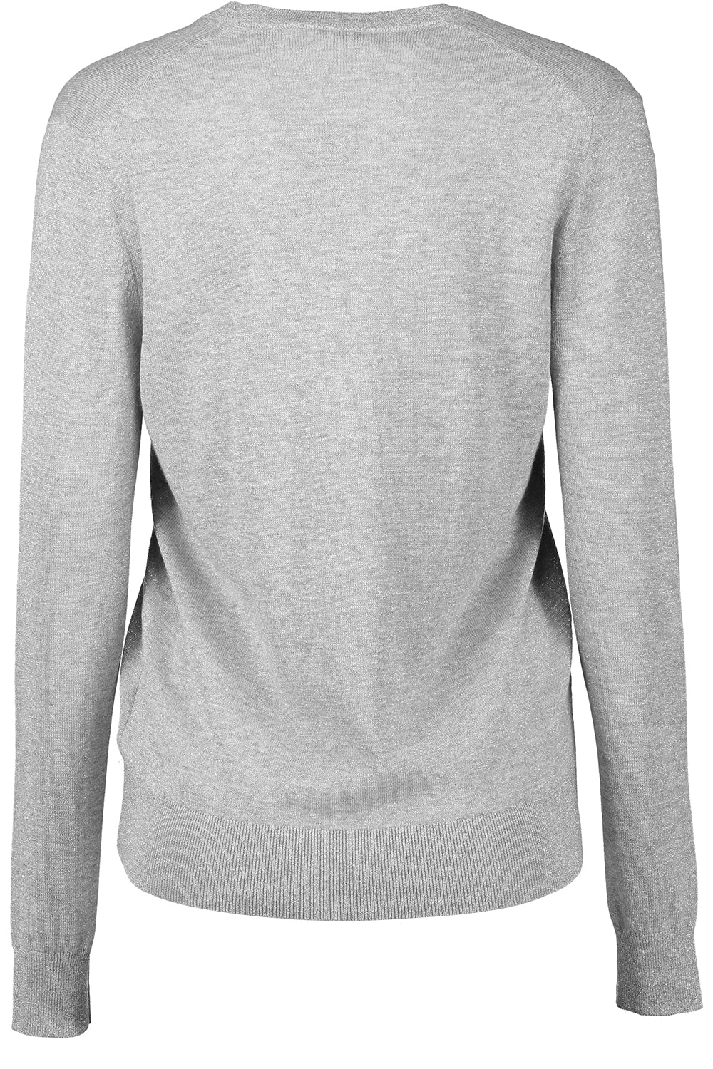 MICHAEL KORS COLLECTION-V Neck Sweater - Pearl Silver-