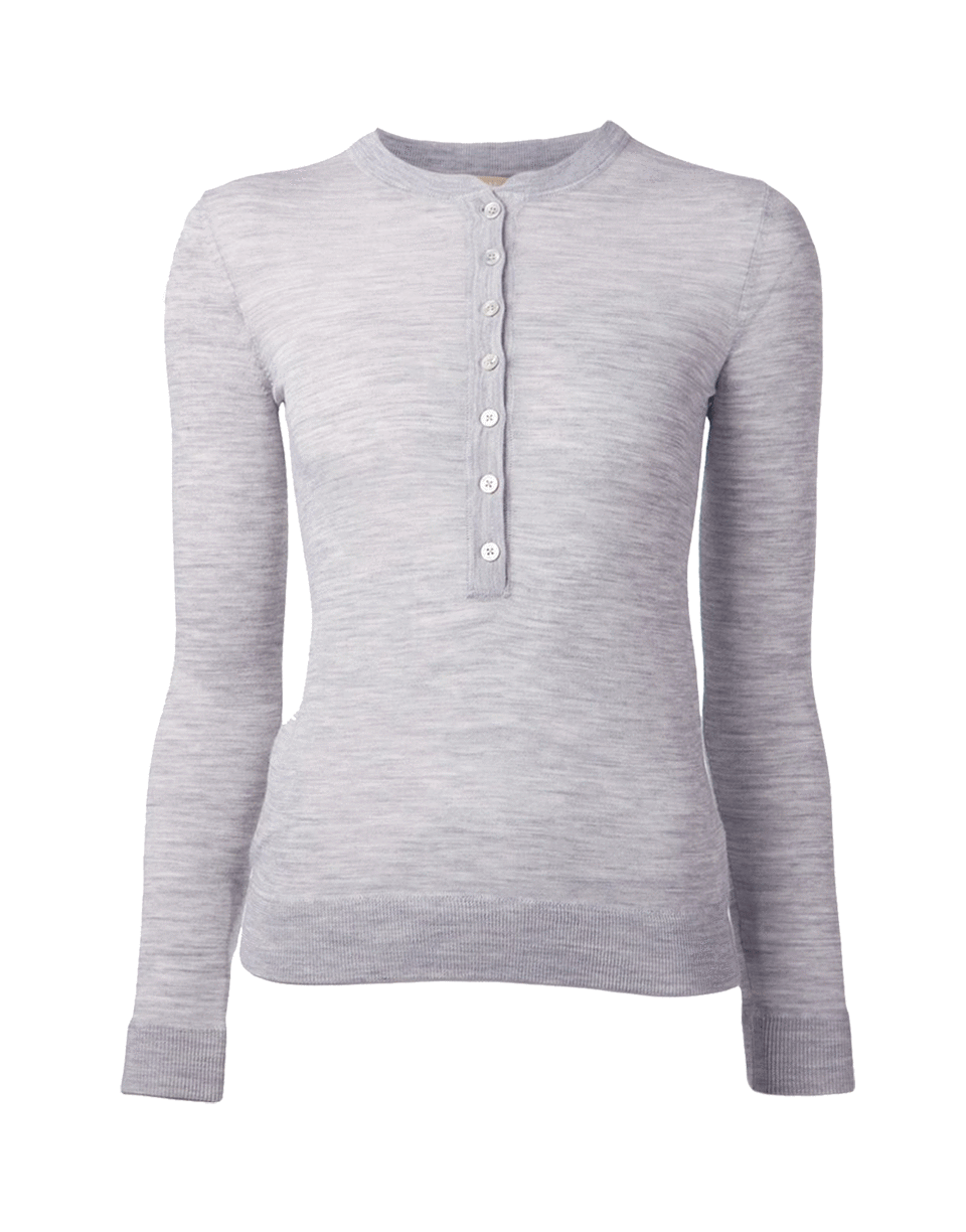 MICHAEL KORS-Featherweight Cashmere Henley-