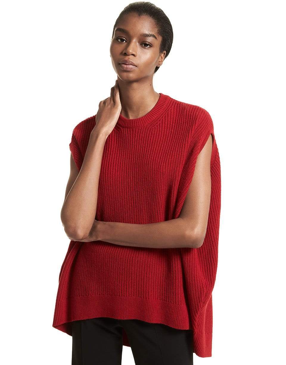 MICHAEL KORS-Shaker Cocoon Pullover Top-