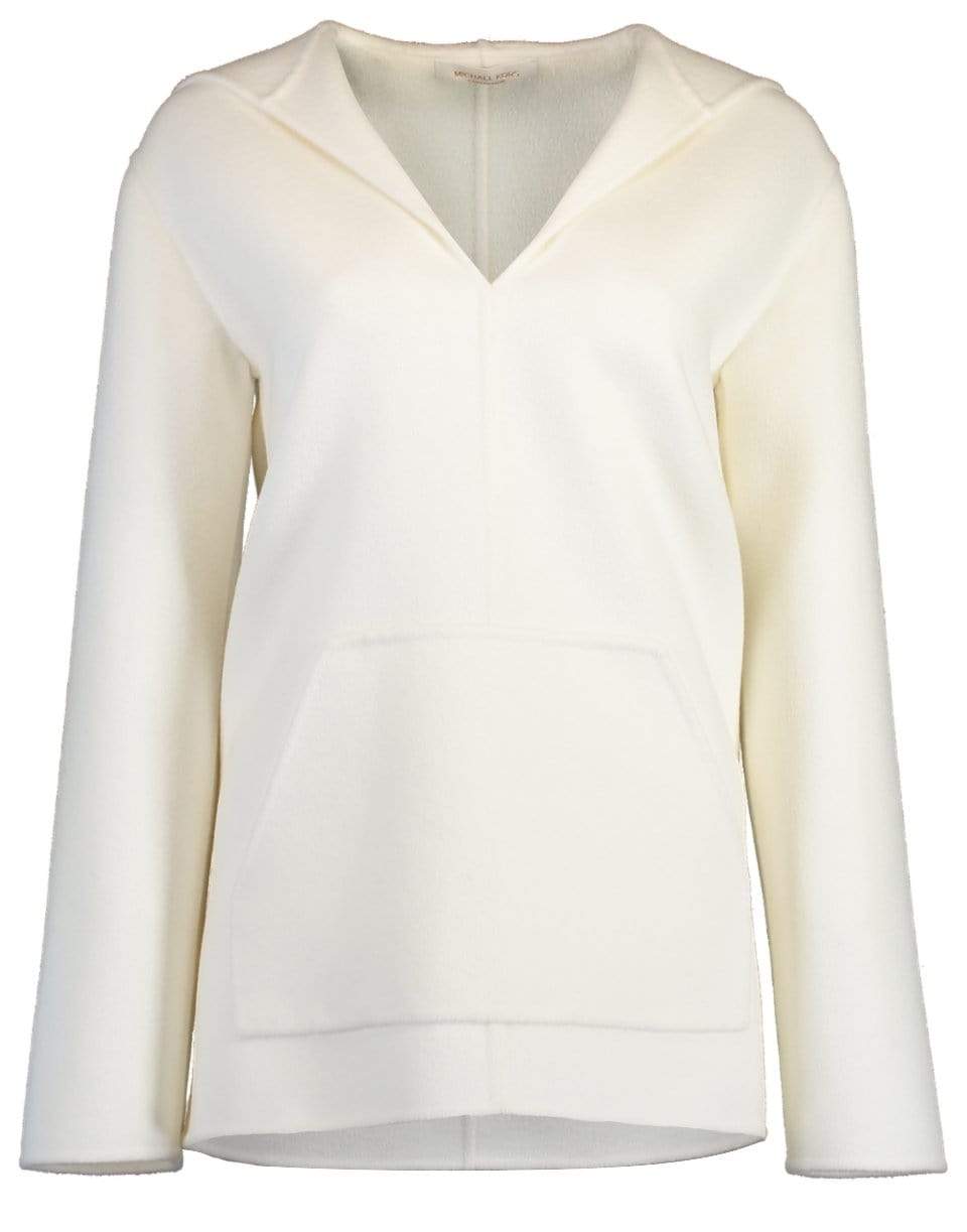 MICHAEL KORS-Plush Cashmere Hooded Pullover-