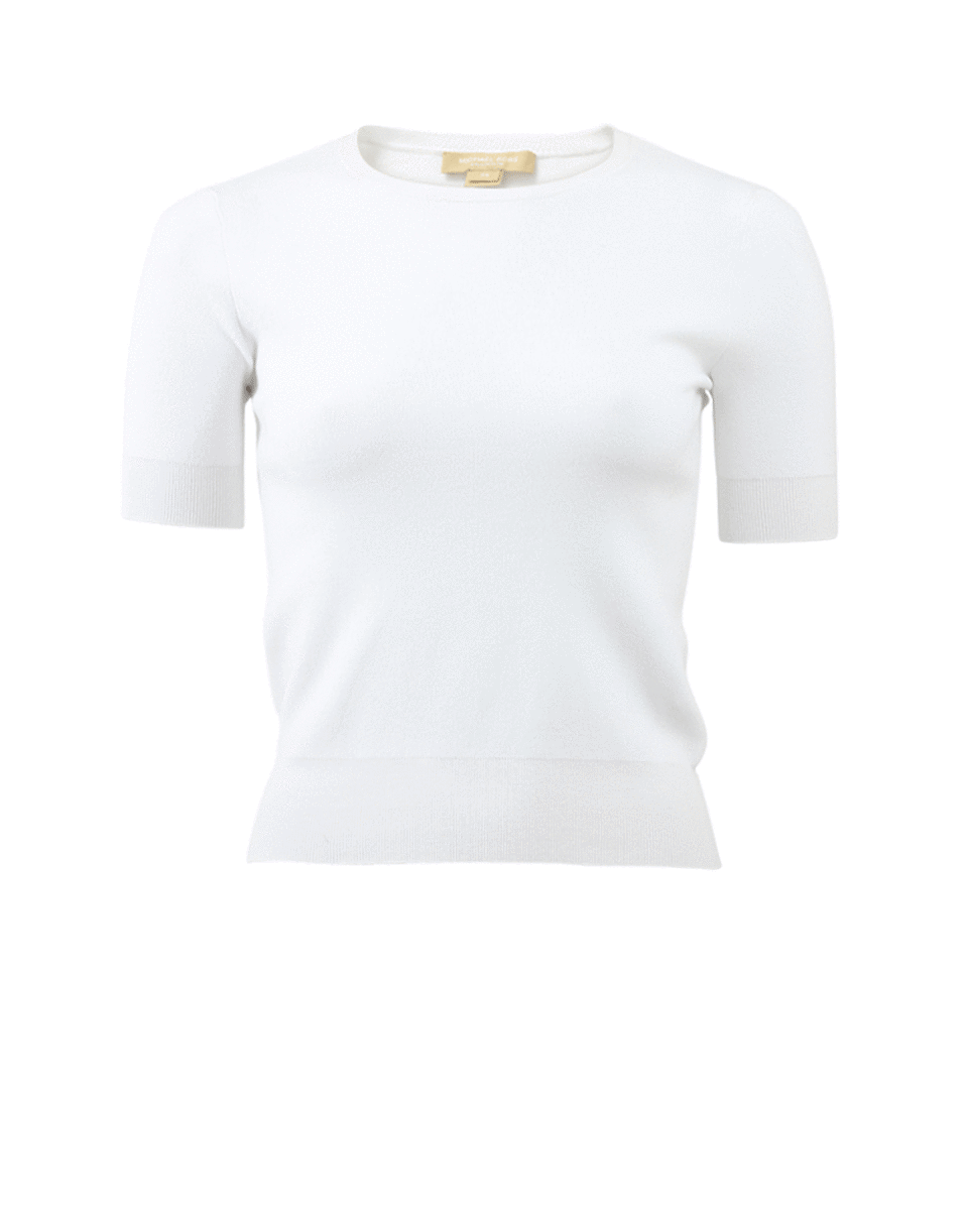 MICHAEL KORS-Crewneck Short Sleeve Top-