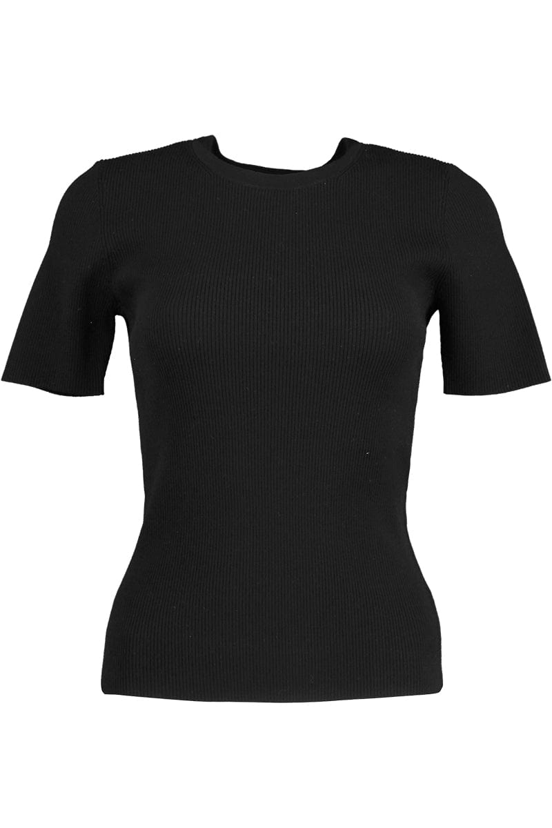 MICHAEL KORS-Crewneck Tee - Black-