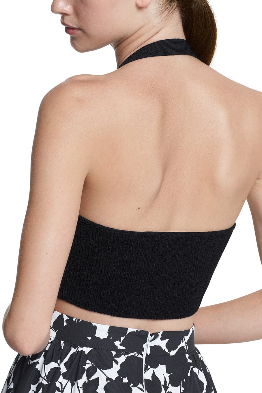 MICHAEL KORS-Cropped Halter Top-