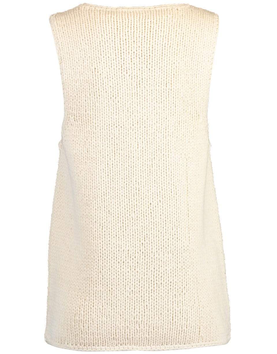 MICHAEL KORS-Ecru Handknit Tank-