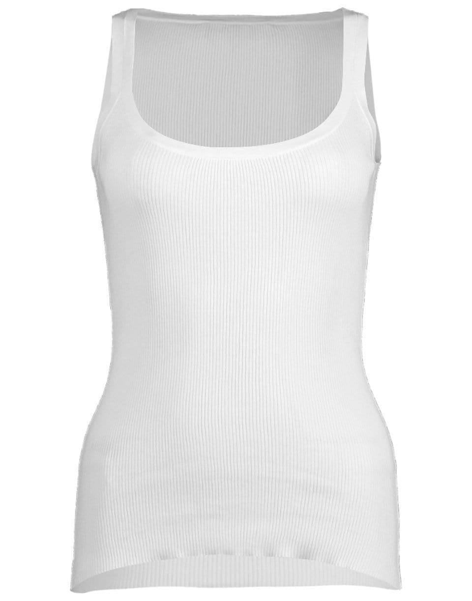MICHAEL KORS-Ribbed Scoop Neck Tank-