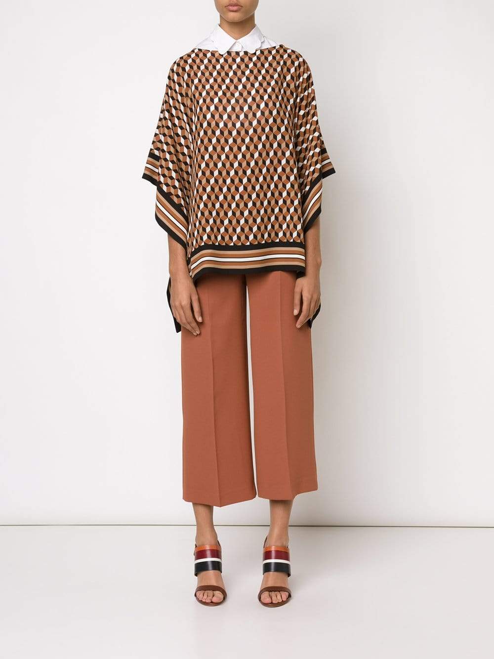 MICHAEL KORS-Scarf Tunic-CARAMEL