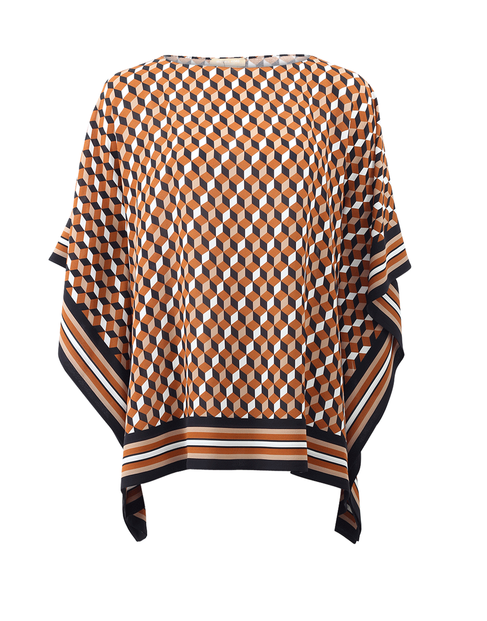 MICHAEL KORS-Scarf Tunic-CARAMEL