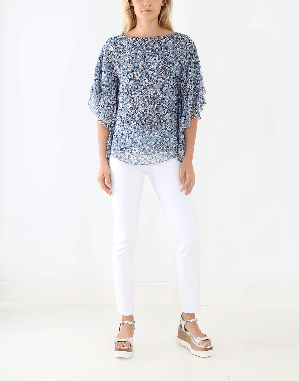 MICHAEL KORS-Floral Layered Tunic-