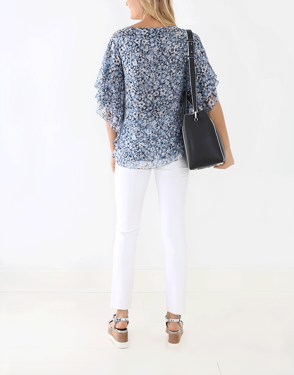 MICHAEL KORS-Floral Layered Tunic-