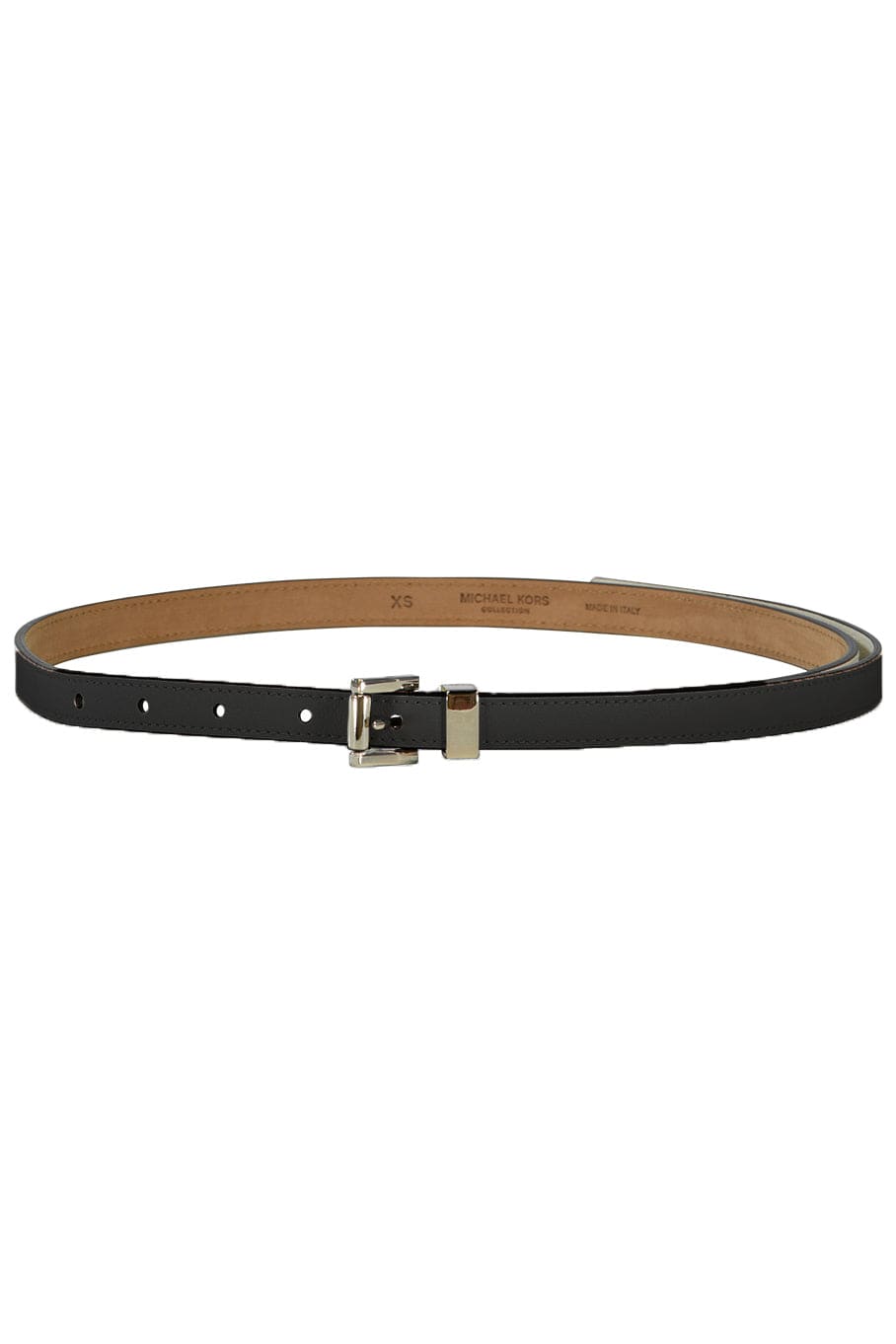 MICHAEL KORS COLLECTION-Solid Belt - Black-
