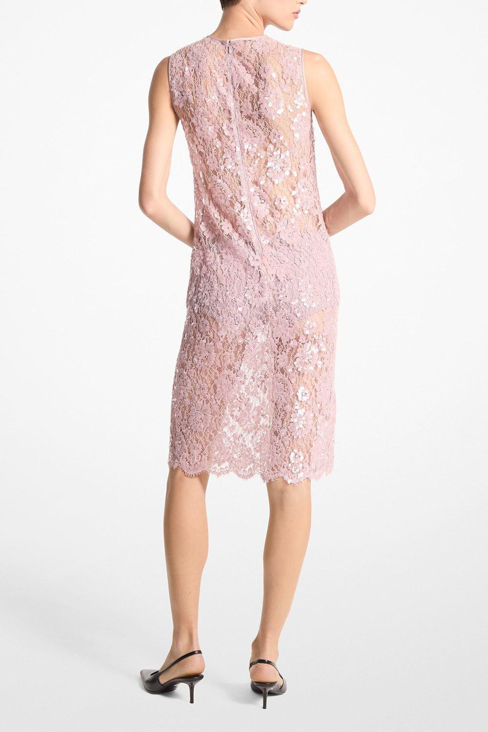 MICHAEL KORS COLLECTION-Crewneck Sheath Dress-