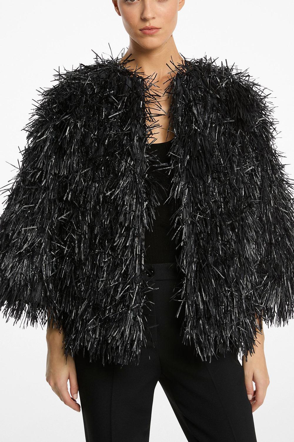 Embroidered Chubby Jacket-BLACK-XS-CLOTHINGJACKETCASUAL-MICHAEL KORS