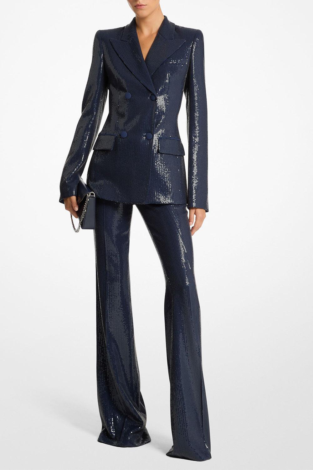 Double Breasted Blazer - Maritime Sequin-MARITIME-4-CLOTHINGJACKETEVENING-MICHAEL KORS