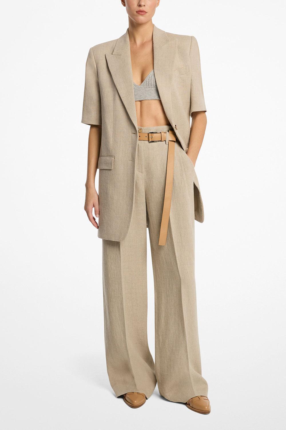 Pleated Trouser-HMPMLNG-2-CLOTHINGPANTCASUAL-MICHAEL KORS COLLECTION