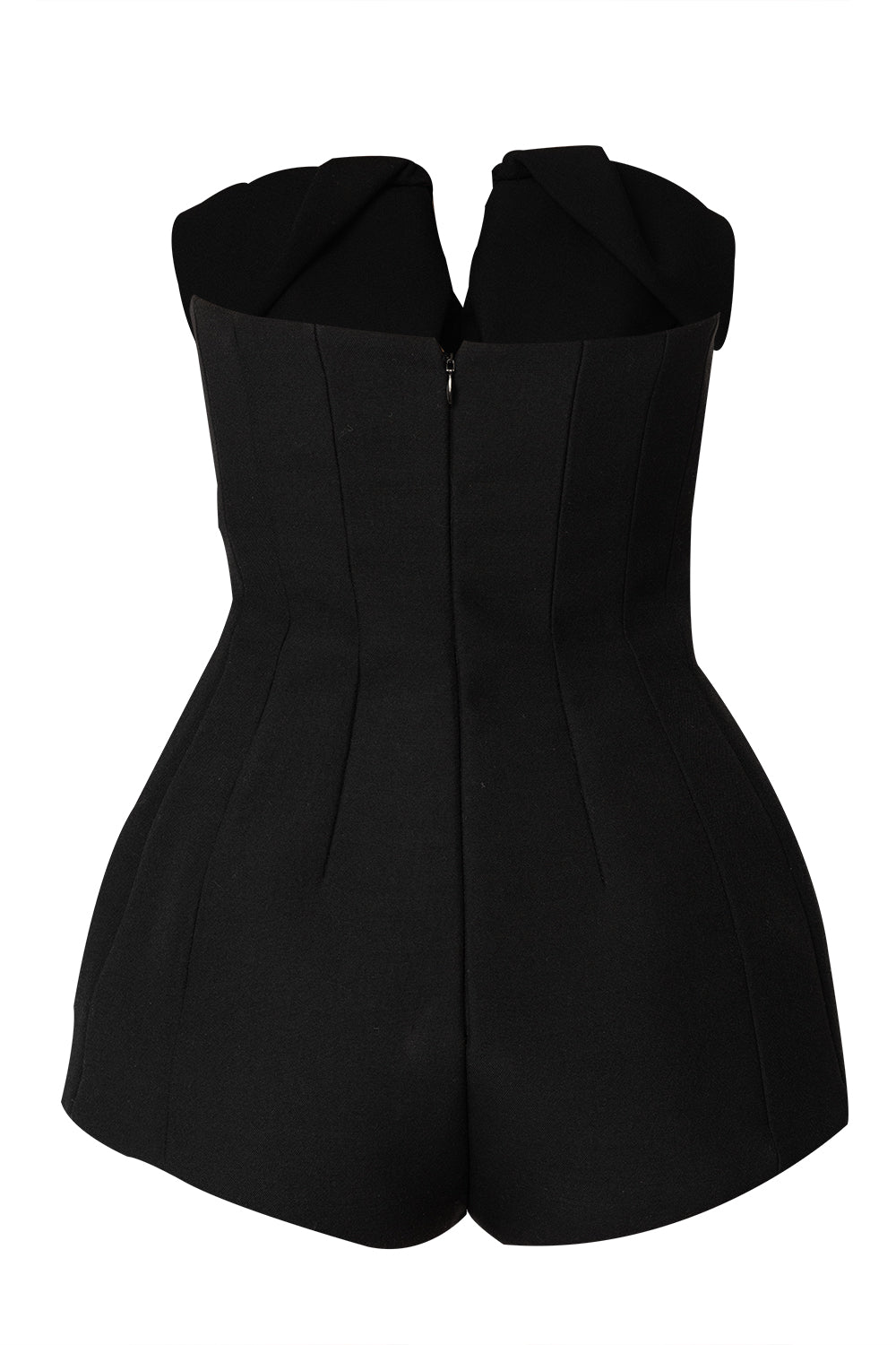Strapless Origami Romper-BLACK-2-CLOTHINGPANTJUMPSUIT-MICHAEL KORS COLLECTION
