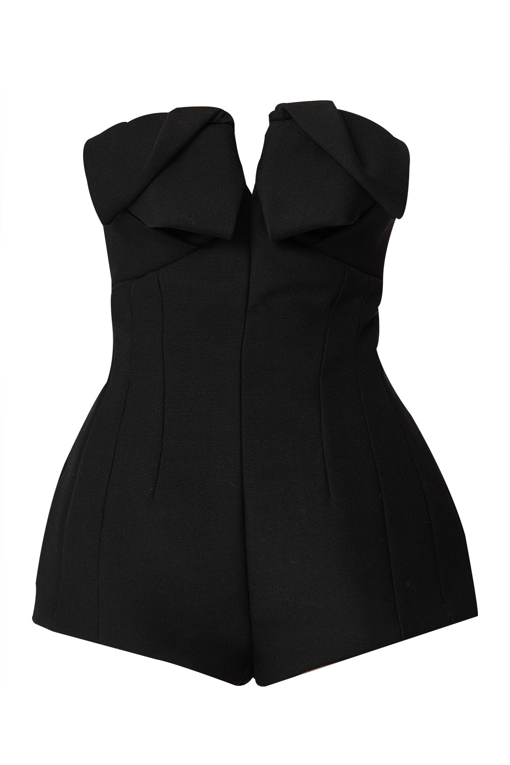 Strapless Origami Romper-BLACK-2-CLOTHINGPANTJUMPSUIT-MICHAEL KORS COLLECTION