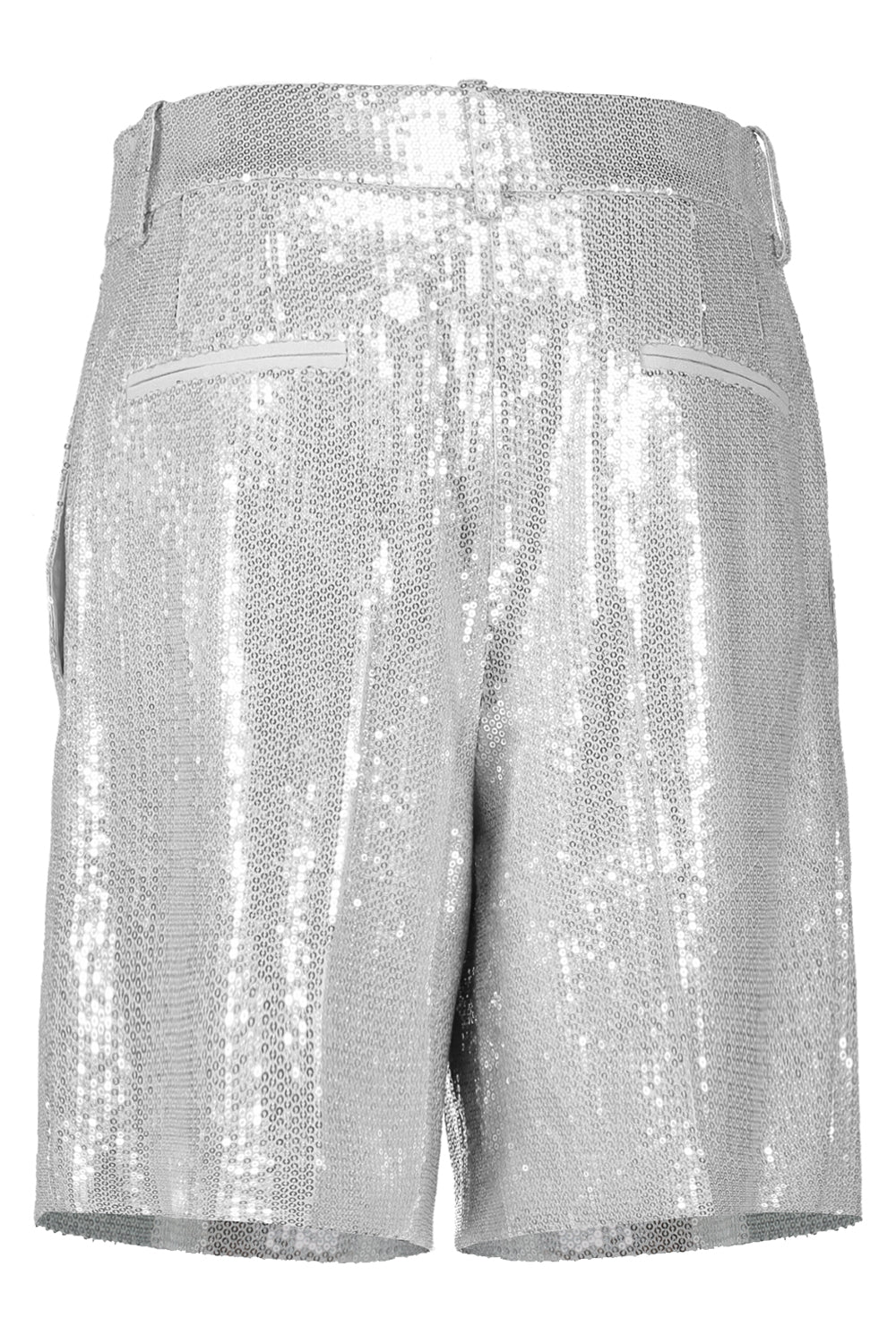 Sequin Pleated Shorts-PEARLSLV-2-CLOTHINGPANTSHORT-MICHAEL KORS