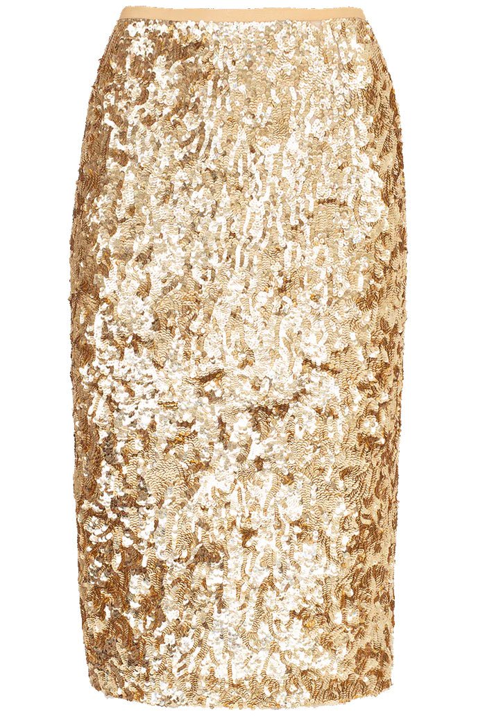 MICHAEL KORS COLLECTION-Embroidered Pencil Skirt-