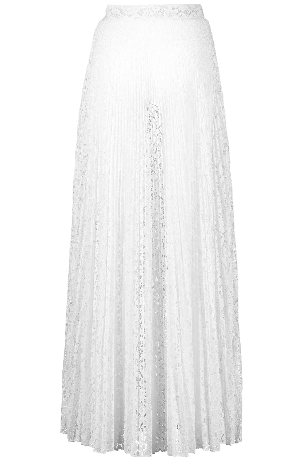 Pleated Maxi Skirt-OPTIC WH-0-CLOTHINGSKIRTMAXI-MICHAEL KORS COLLECTION