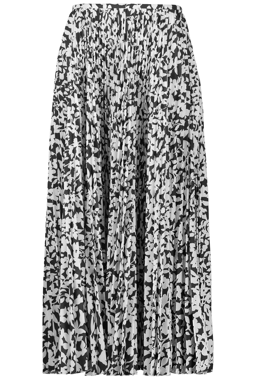 MICHAEL KORS COLLECTION-Floral Pleated Skirt-