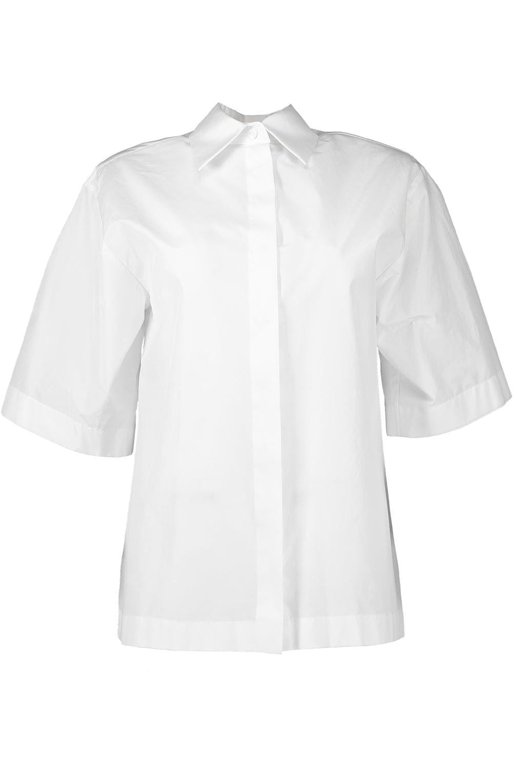 Camp Shirt-OPTIC WH-XS-CLOTHINGTOPBLOUSE-MICHAEL KORS COLLECTION
