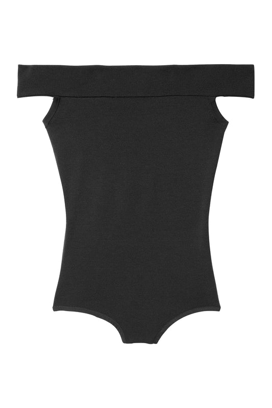 Off Shoulder Bodysuit-BLACK-XS-CLOTHINGTOPBODYSUIT-MICHAEL KORS COLLECTION