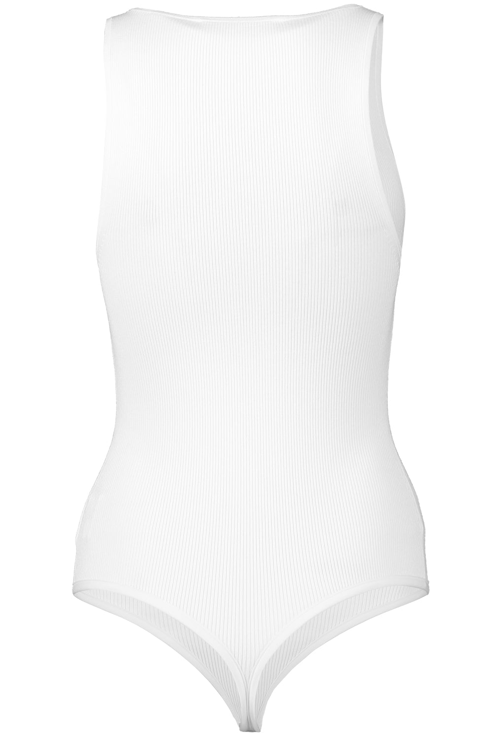 Stretch Bodysuit-OPTIC WH-XS-CLOTHINGTOPBODYSUIT-MICHAEL KORS COLLECTION