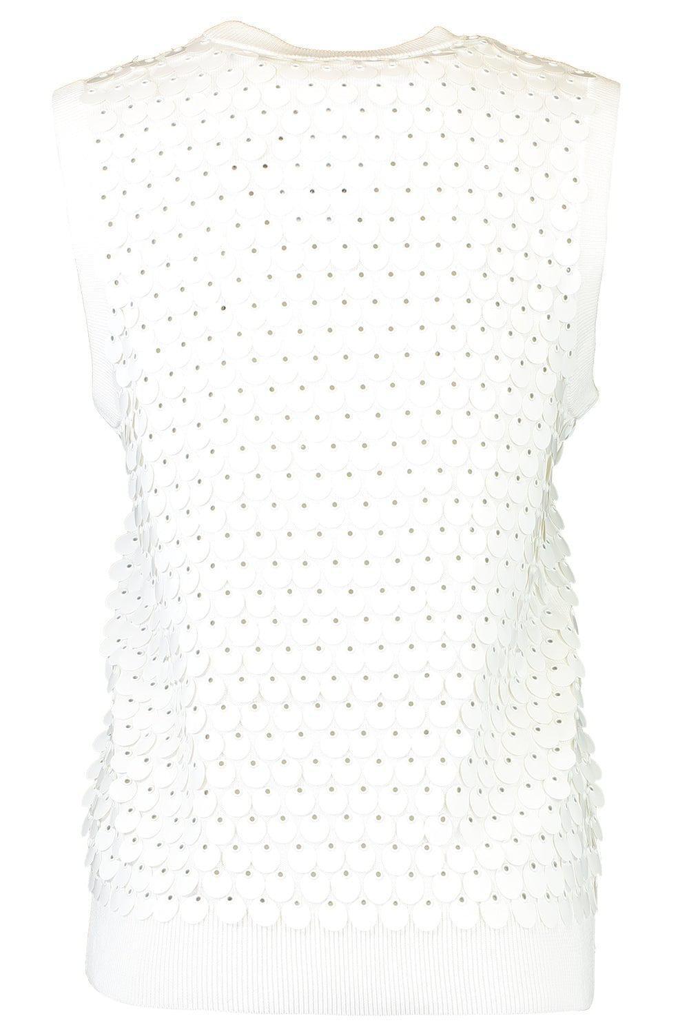 MICHAEL KORS COLLECTION-Paillette Embellished Sleeveless Sweater-