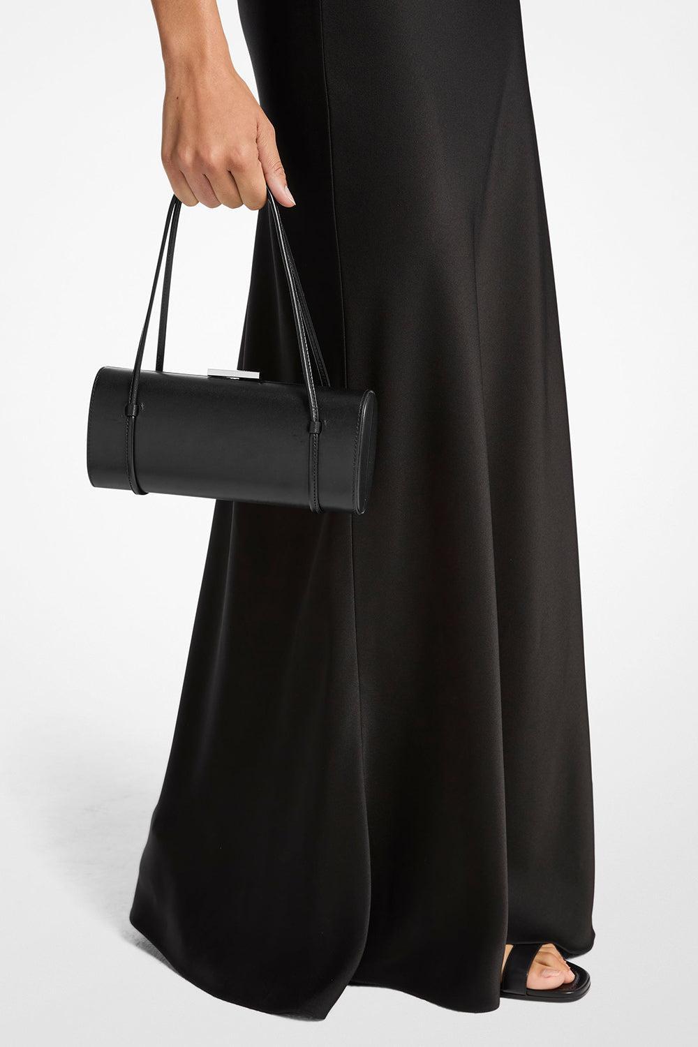 Natalie Barrel Bag - Black-BLACK-HANDBAGSHOULDER-MICHAEL KORS COLLECTION