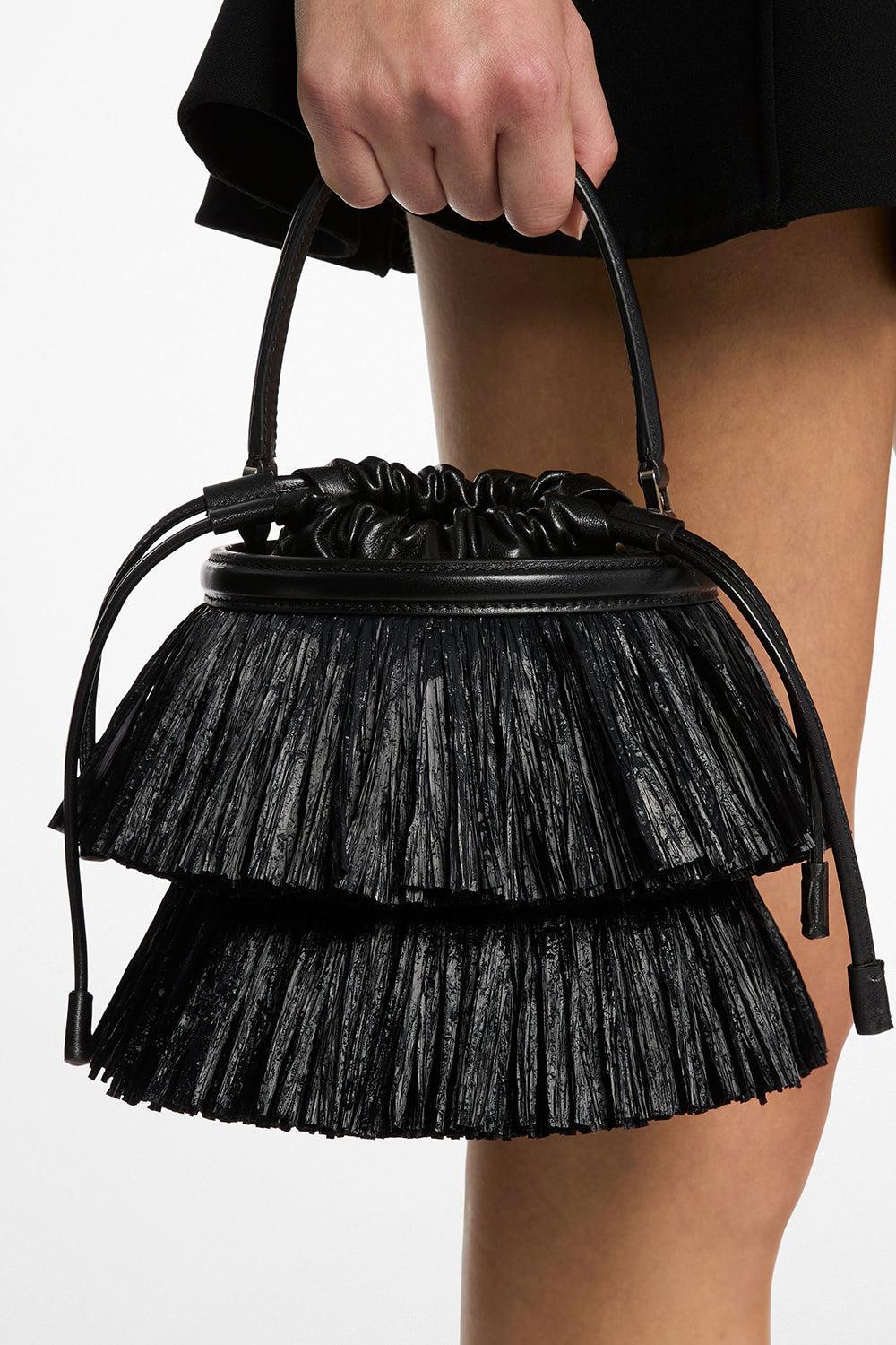 Mini Ischia Bucket Bag - Black-BLACK-O/S-HANDBAGSHOULDER-MICHAEL KORS COLLECTION