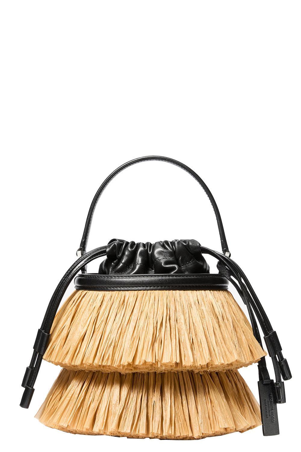 Mini Ischia Bucket Bag - Natural Black