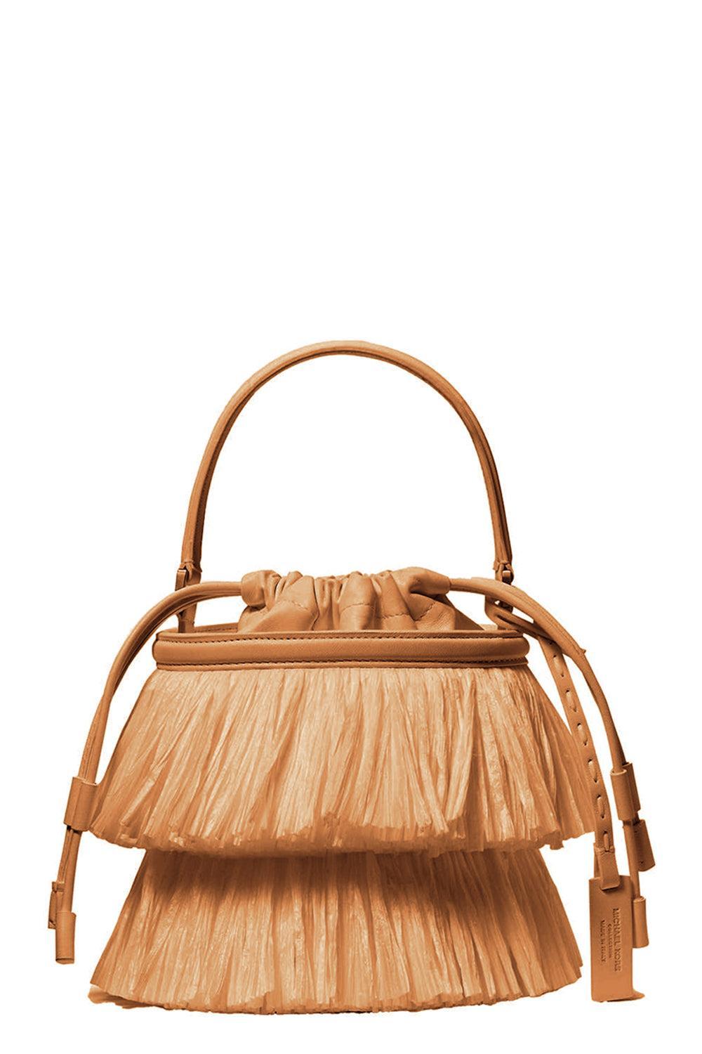 Mini Ischia Bucket Bag - Natural-NAT/PEAN-O/S-HANDBAGSHOULDER-MICHAEL KORS COLLECTION