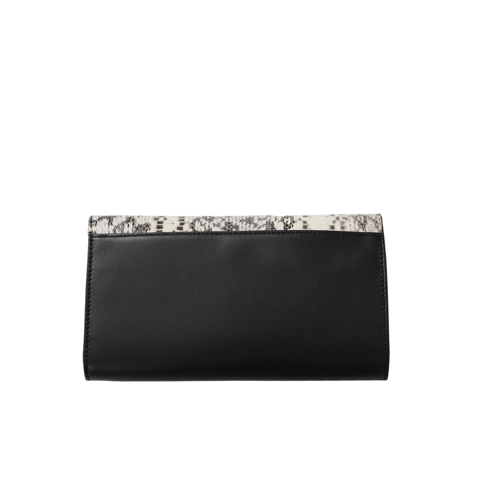 MICHAEL KORS-Gia Lock Clutch-BLACK