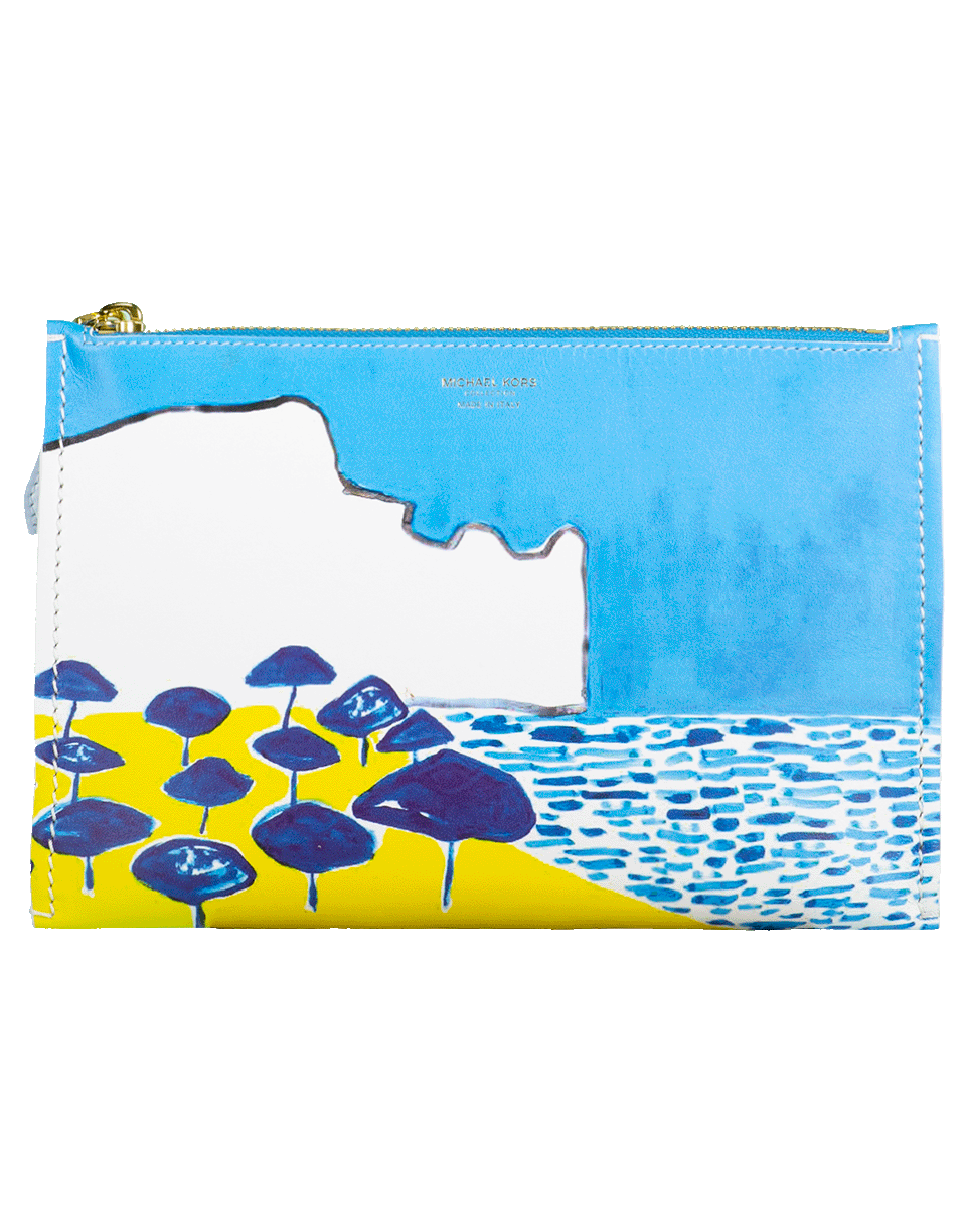 MICHAEL KORS-Bancroft Clutch-SEASIDE