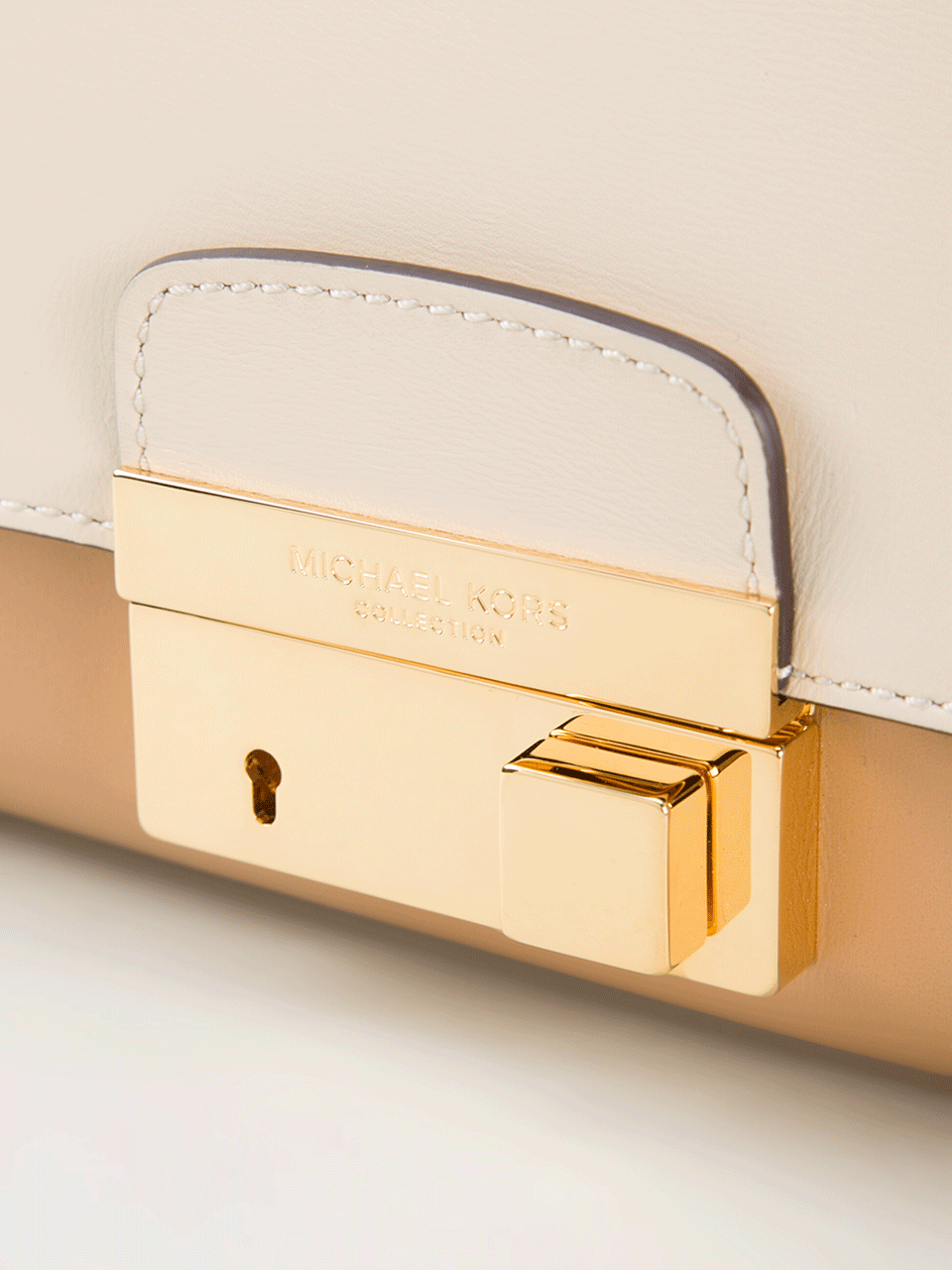 MICHAEL KORS-Gia Clutch-VANILLA