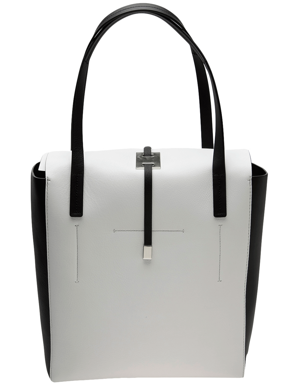 MICHAEL KORS-Miranda Colorblock Tote-OPTICWHT