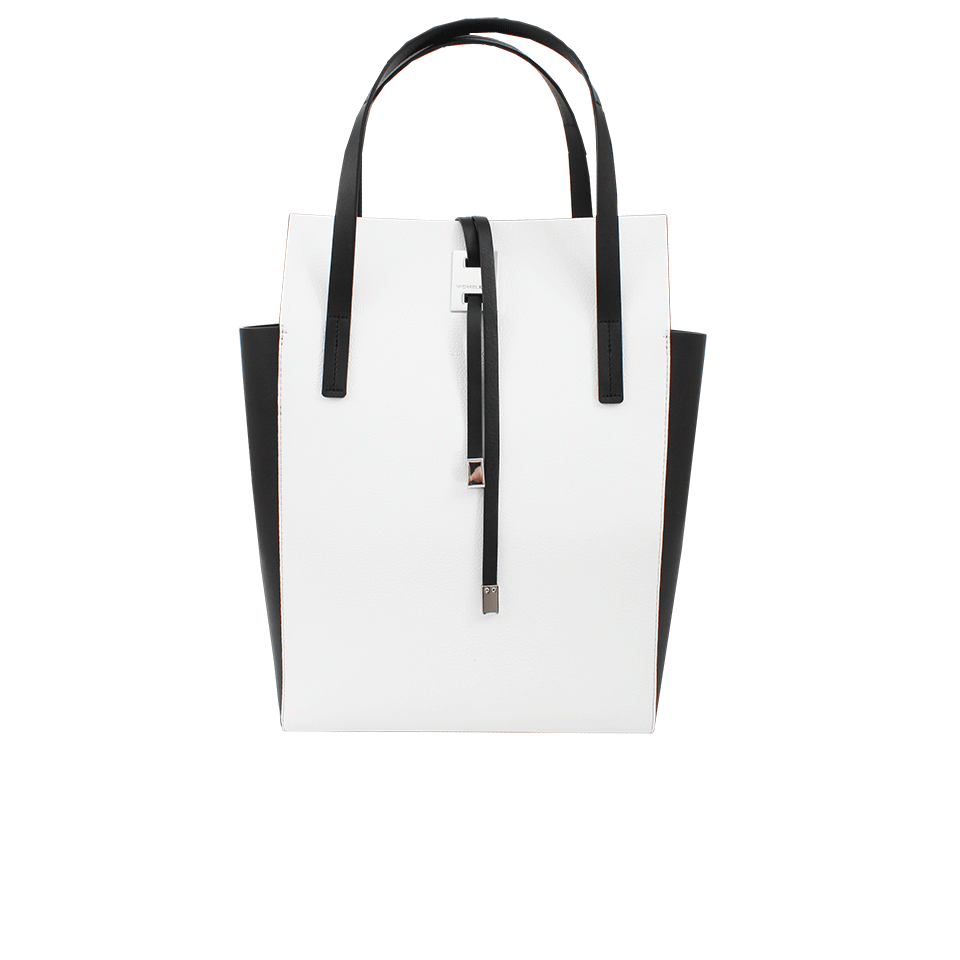 MICHAEL KORS-Miranda Colorblock Tote-OPTICWHT