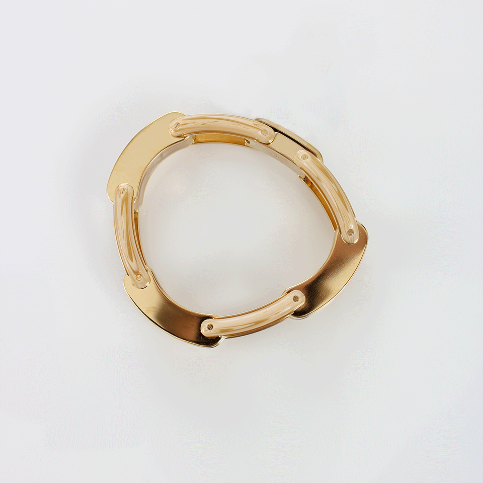 MICHAEL KORS JEWELRY-Goldtone And Horn Status Link Bracelet-GOLD