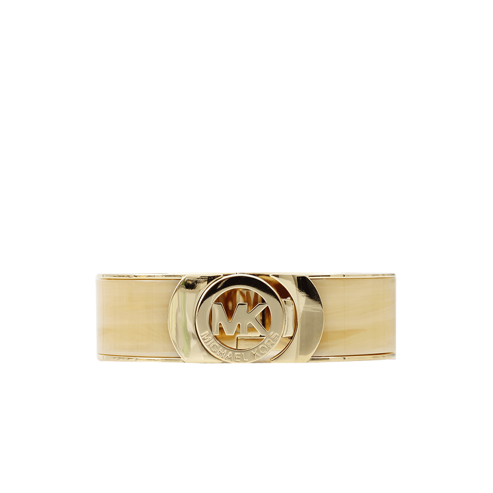 MICHAEL KORS JEWELRY-Horn Hinge Bracelet-GOLD