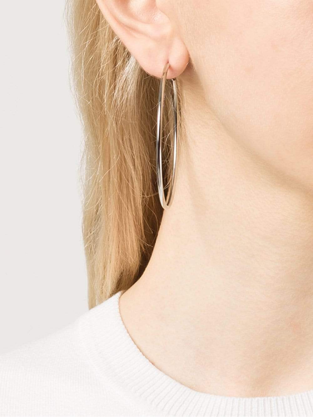 MICHAEL KORS JEWELRY-Skinny Hoop Earrings-SILVER