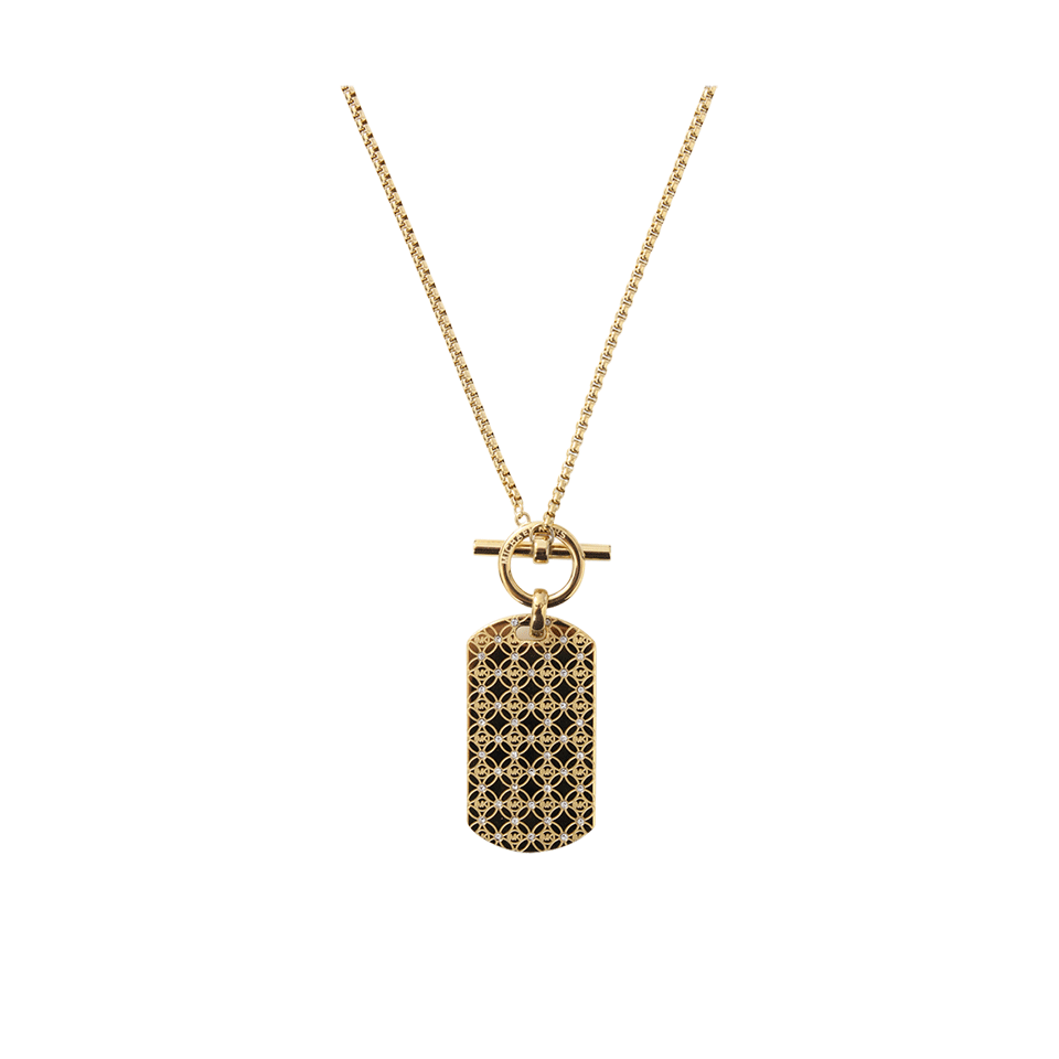 MICHAEL KORS JEWELRY-Dog Tag Necklace-GOLD