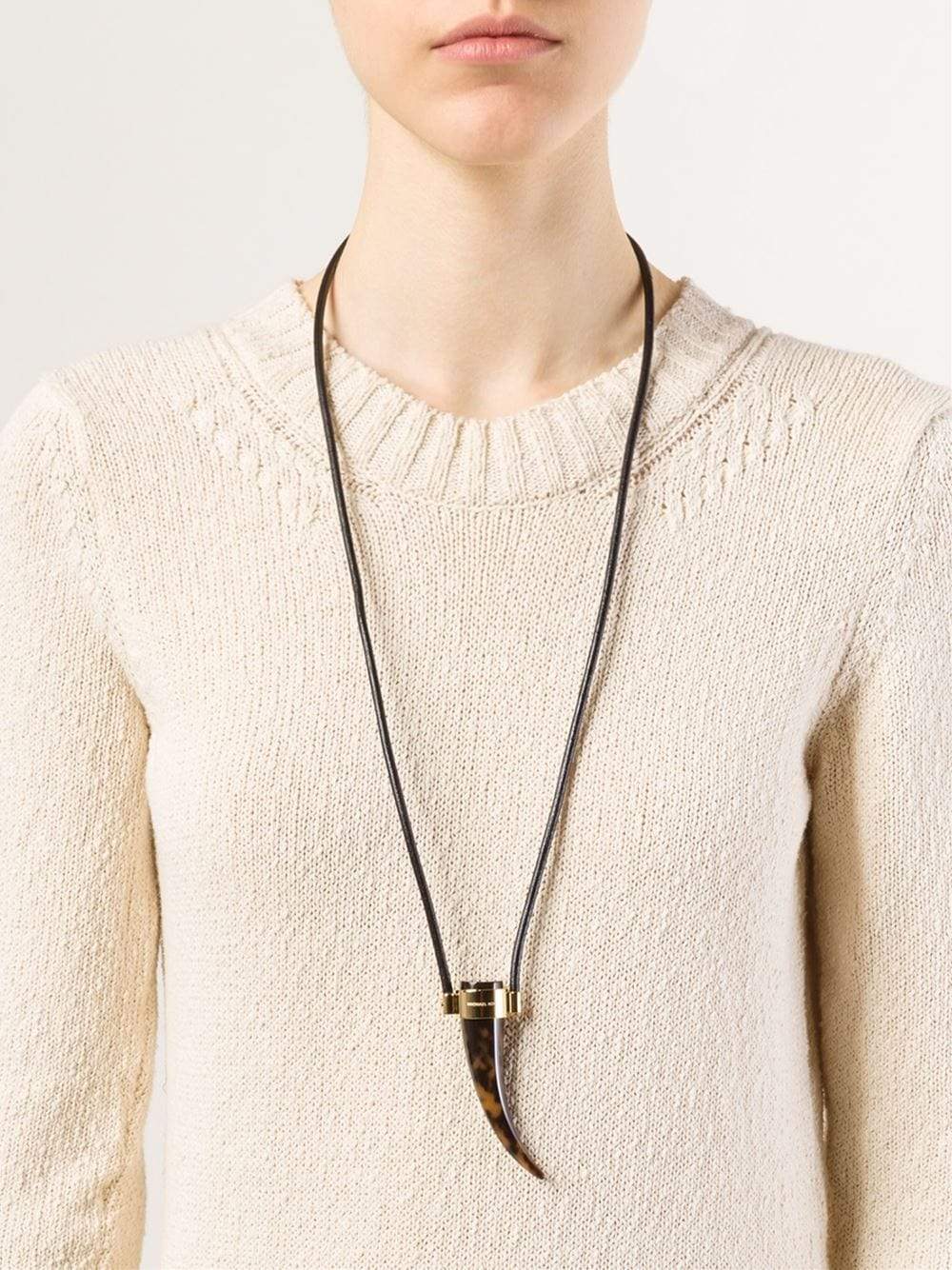 MICHAEL KORS JEWELRY-Tortoise And Horn Necklace-GOLD
