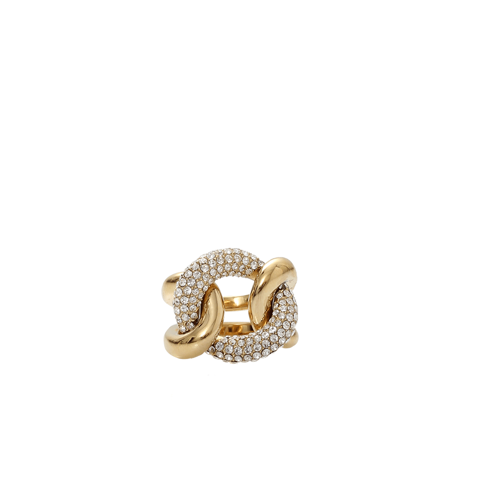 MICHAEL KORS JEWELRY-Curb Pave Link Ring-GOLD