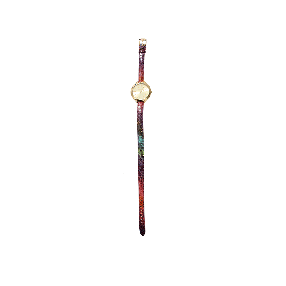MICHAEL KORS WATCH-Double Wrap Watch-GLD/PINK