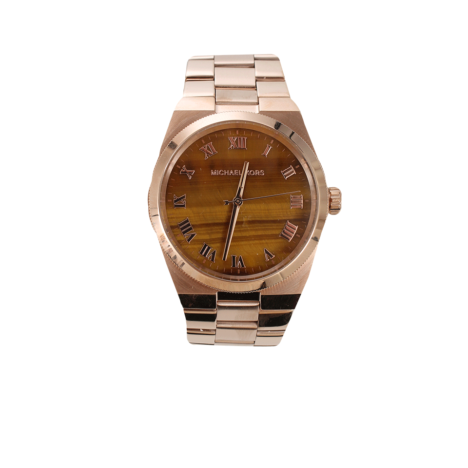 MICHAEL KORS WATCH-Vintage Glam Brook Watch-RG/TORT
