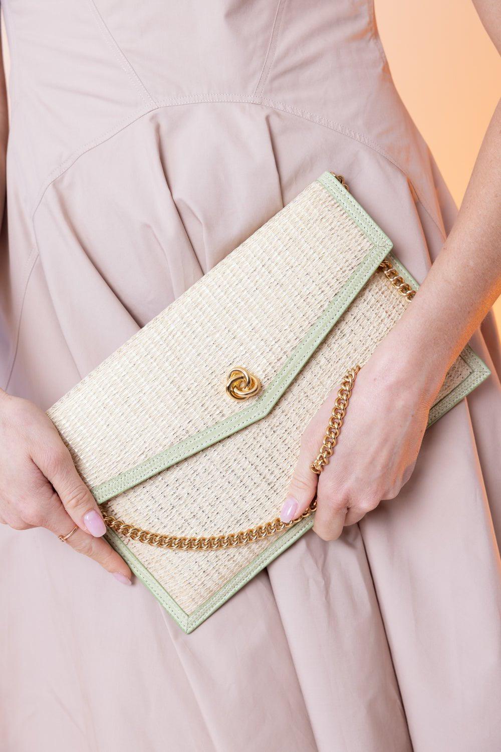 MICHELLE WILHITE-Brick Clutch - Ivory Pistachio-IVOR/PST