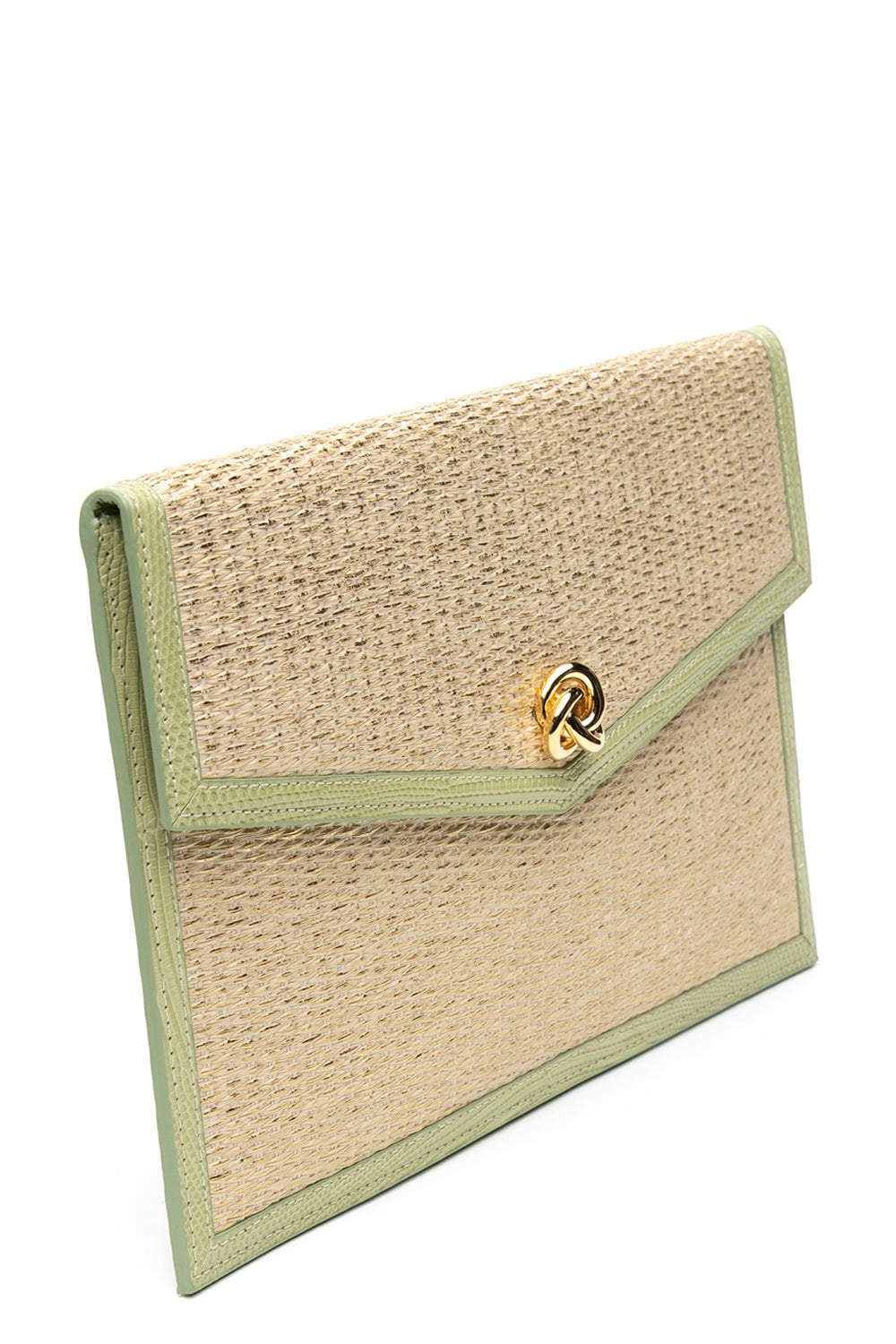 MICHELLE WILHITE-Brick Clutch - Ivory Pistachio-IVOR/PST