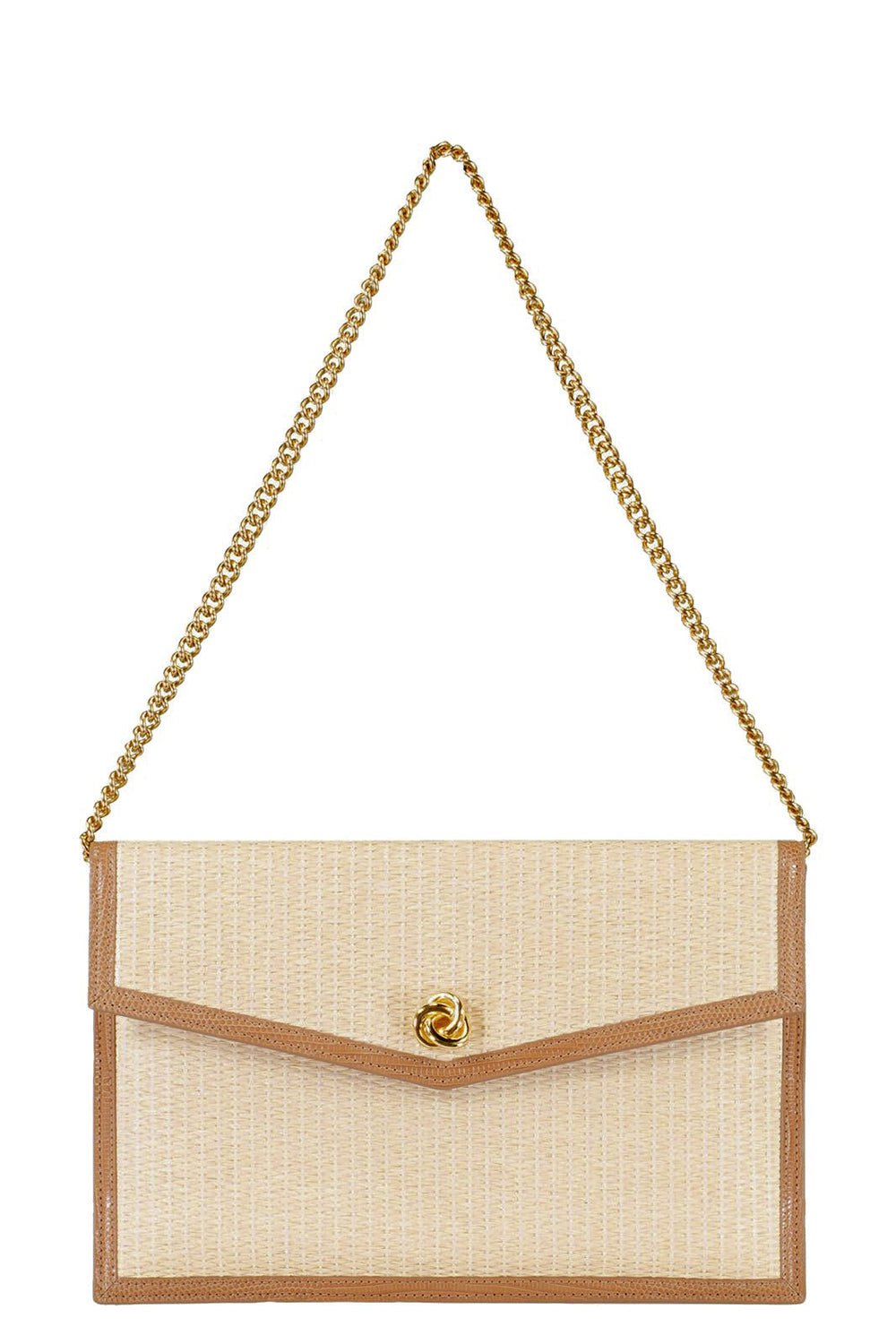 MICHELLE WILHITE-Brick Clutch - Natural-NAT/CAML